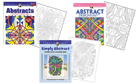 Creative Haven Abstract Designs Coloring Book Adult Coloring Reader