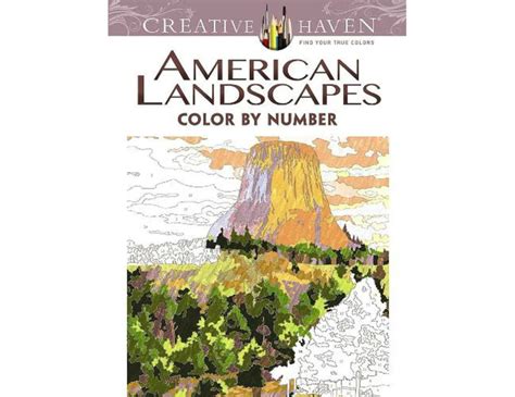 Creative Haven American Landscapes Color by Number Coloring Book Adult Coloring Doc