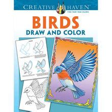 Creative Haven Birds Draw and Color Adult Coloring Reader