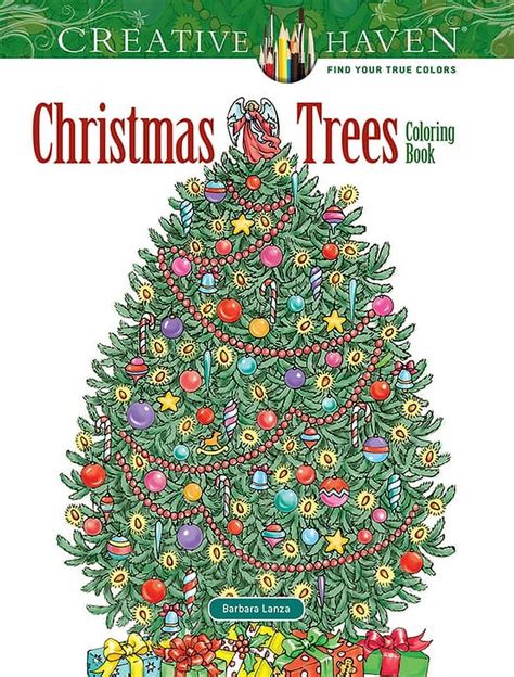 Creative Haven Christmas Trees Coloring Book Adult Coloring Kindle Editon