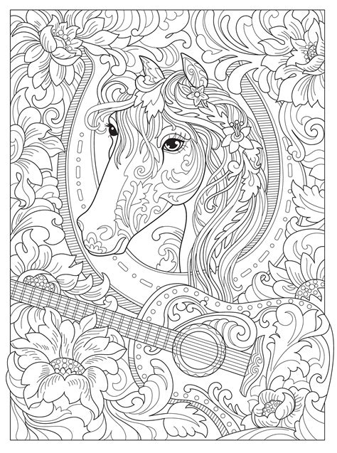 Creative Haven Dream Horses Coloring Book Adult Coloring Kindle Editon
