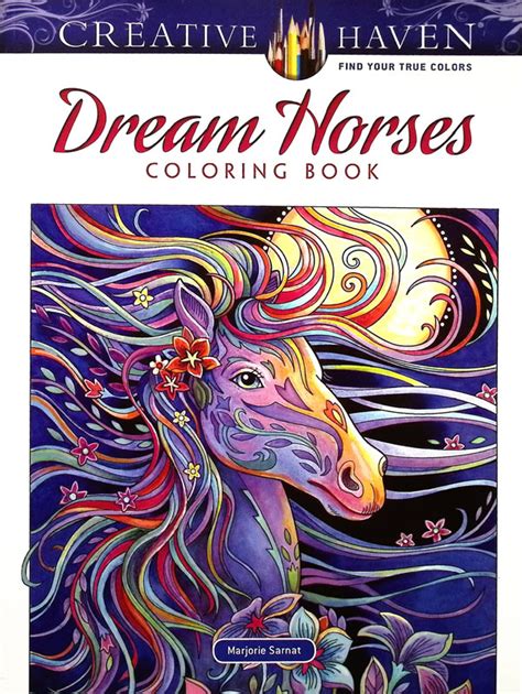 Creative Haven Dream Horses Coloring Book Adult Coloring Kindle Editon