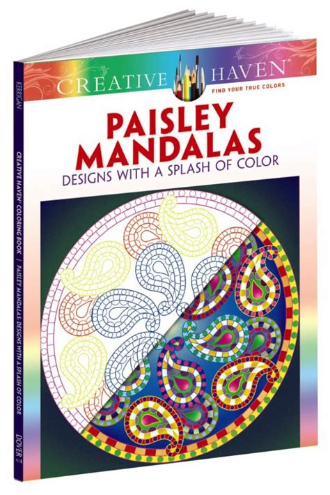 Creative Haven Paisley Mandalas Coloring Book Adult Coloring Reader