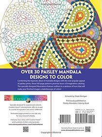 Creative Haven Paisley Mandalas Designs with a Splash of Color Adult Coloring Epub