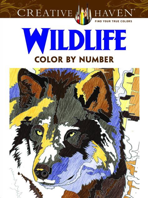 Creative Haven Wildlife Color by Number Coloring Book Adult Coloring