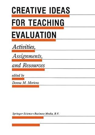 Creative Ideas for Teaching Evaluation Activities Reader