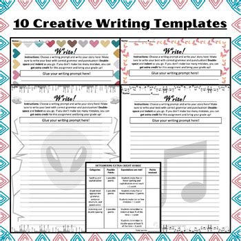 Creative Writing Templates