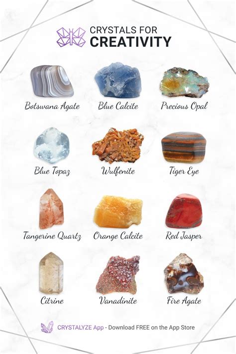 Creativity Crystals: Unleash Your Inner Artistry with the Power of Nature's Gems