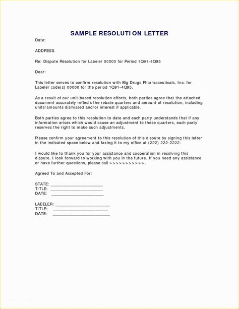 Credit Repair Letter Template