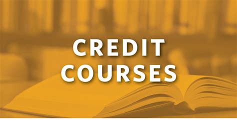 Credit courses: