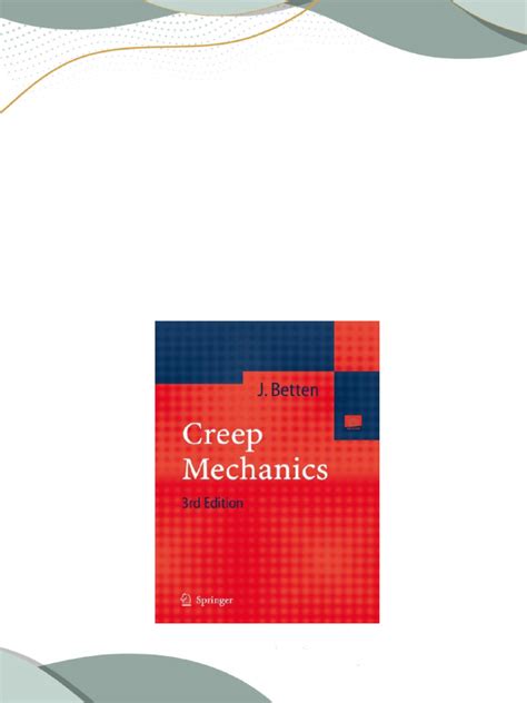 Creep Mechanics 3rd Edition Kindle Editon