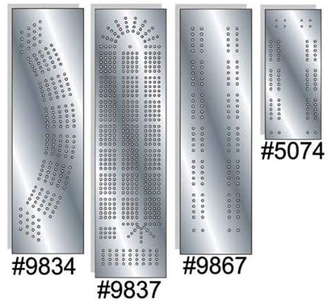 Cribbage Board Templates Metal