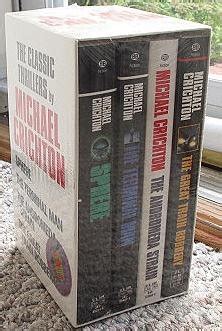 Crichton Thrillers-4 Vol Boxed Set Andromeda Strain Sphere The Great Train Robbery Terminal Man Reader