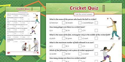 Cricket General Knowledge Questions And Answers PDF