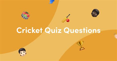 Cricket Quiz For Kids With Answers Epub