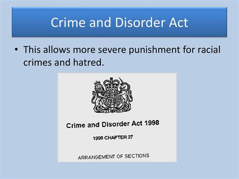 Crime and Disorder Act 2023: A Haunting Reality in Today's Society