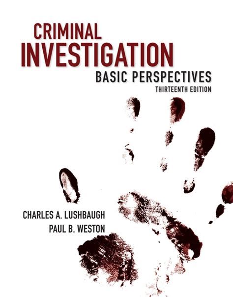 Criminal Investigation Basic Perspectives Reader