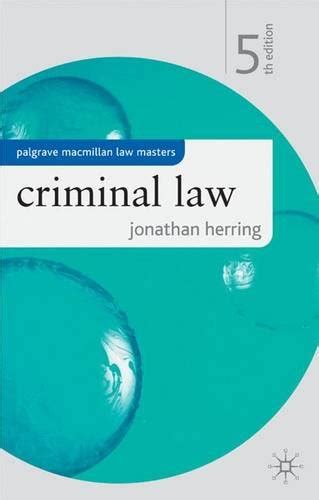 Criminal Law Palgrave MacMillan Law Masters Kindle Editon