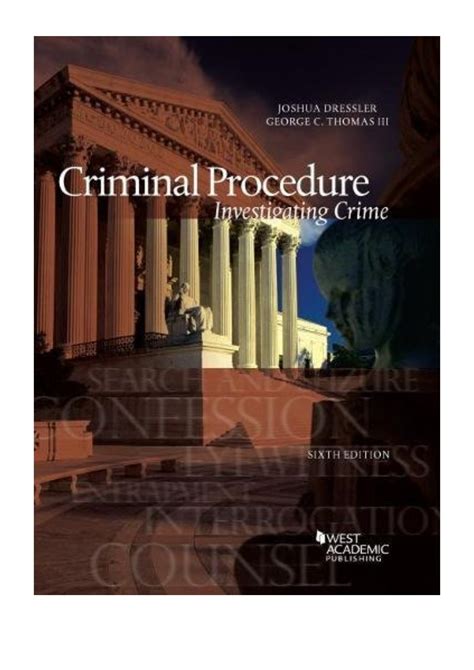 Criminal Procedure Investigating Crime Investigating Crime American Casebook Series Reader