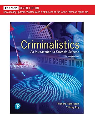 Criminalistics an Introduction to Forensic Science with Cd Doc