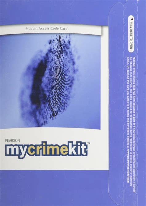 Criminology Plus MyCrimeKit Access Card Package 11th Edition Doc