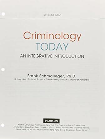 Criminology Today An Integrative Introduction Student Value Edition 9th Edition PDF