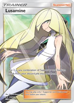 Crimson Invasion 110 Lusamine: The Unstoppable Force in the Pokémon TCG