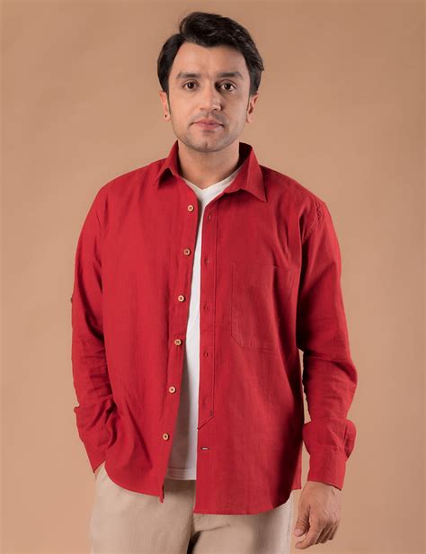 Crimson Red Shirt: A Statement of Style and Power