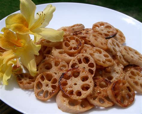 Crispy Lotus Root with Honey Glaze: