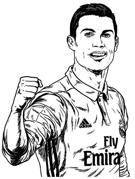 Cristiano Ronaldo para Colorir: Desenhos Gratuitos para Imprimir e Pintar