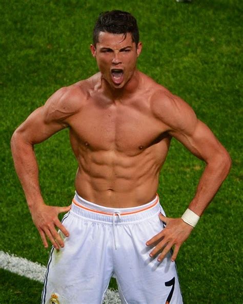 Cristiano Ronaldo with His Shirt Off