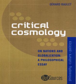 Critical Cosmology On Nations and Globalization Epub