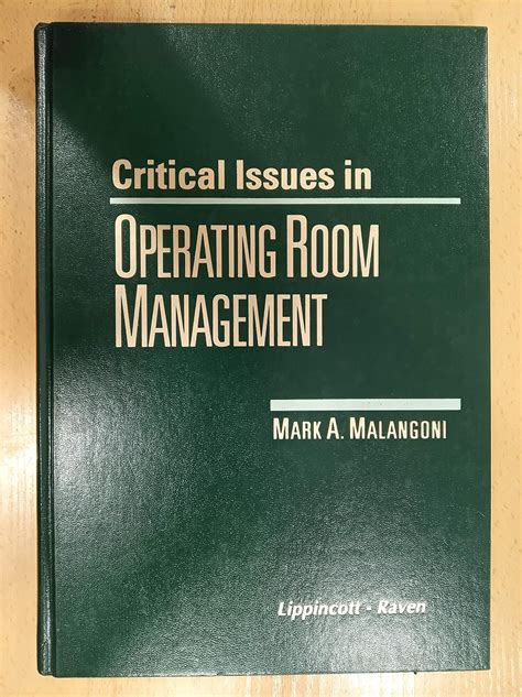 Critical Issues in Operating Room Management Doc