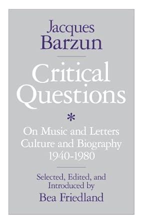 Critical Questions On Music and Letters Epub