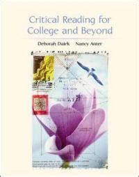Critical Reading for College and Beyond [Paperback] Ebook Ebook Kindle Editon