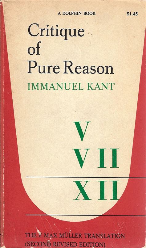 Critique of Pure Reason Second Revised Edition Doc