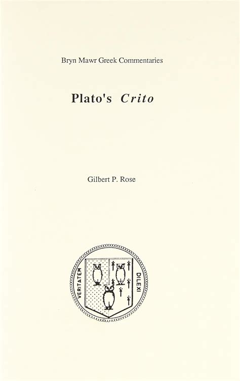 Crito Bryn Mawr Commentaries Greek PDF