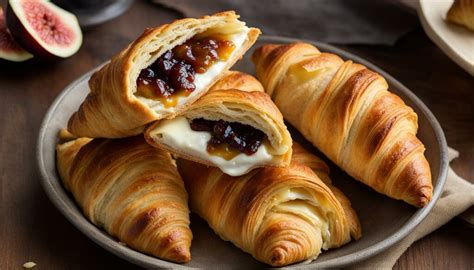 Croissant with Brie and Fig Jam: