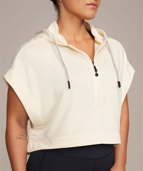 Cropped Sleeveless Hoodies: