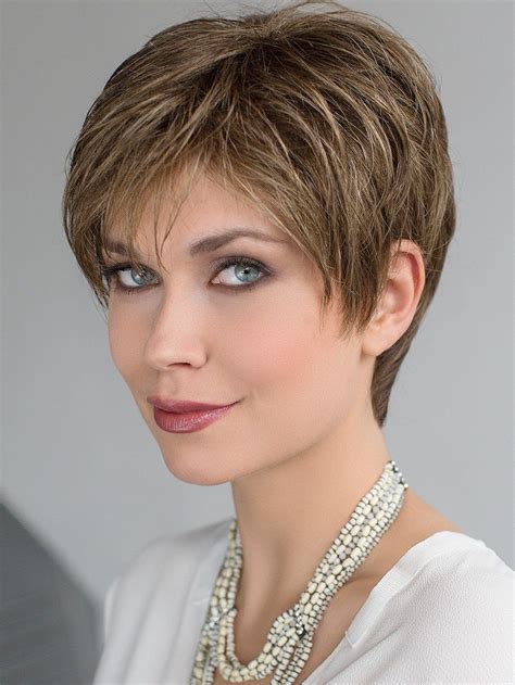 Cropped Straight Blonde Layered Hand Tied Synthetic Wigs