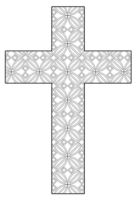 Cross Coloring Page Printable