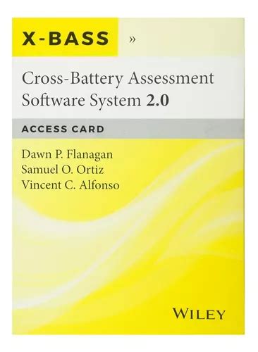 Cross-Battery Assessment Software System 20 X-BASS 20 Access Card PDF