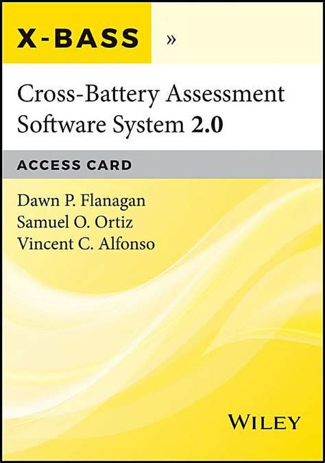 Cross-Battery Assessment Software System X-BASS Online Reader