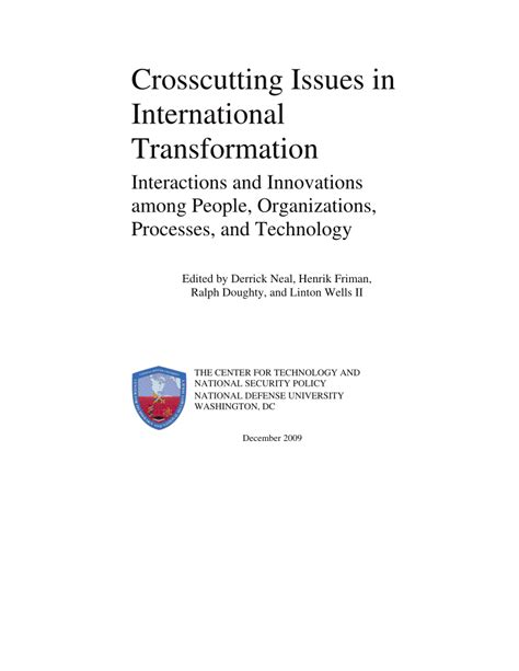 Crosscutting Issues in International Transformation Interactions and Innovations Among People Epub