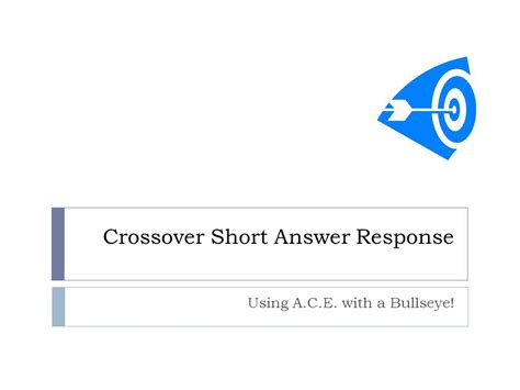 Crossover Short Answer Response Reader