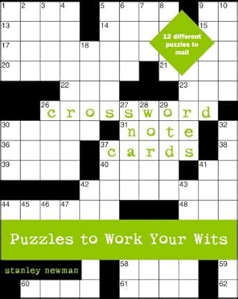 Crossword Note Cards Puzzles to Work Your Wits Reader