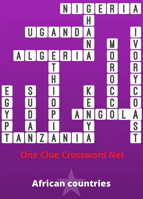 Crossword Puzzle Answer For African Nation Reader