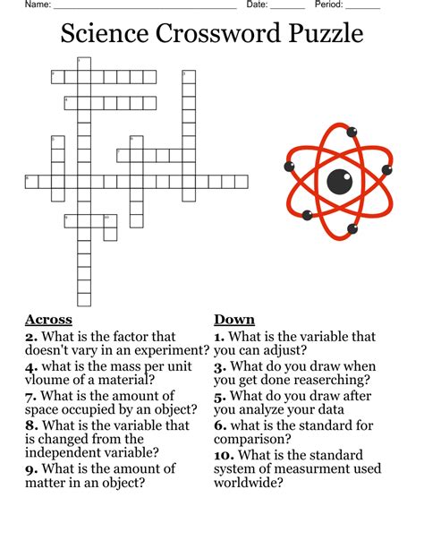 Crossword Puzzle Science With Answers Kindle Editon