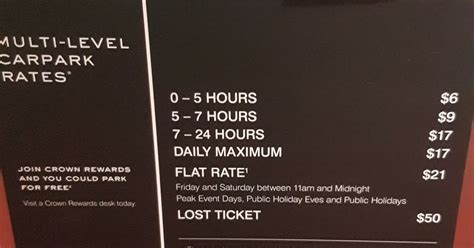 Crown Casino Parking Rates: Your Comprehensive Guide