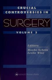 Crucial Controversies in Surgery, Vol. 3 Kindle Editon